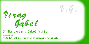 virag gabel business card